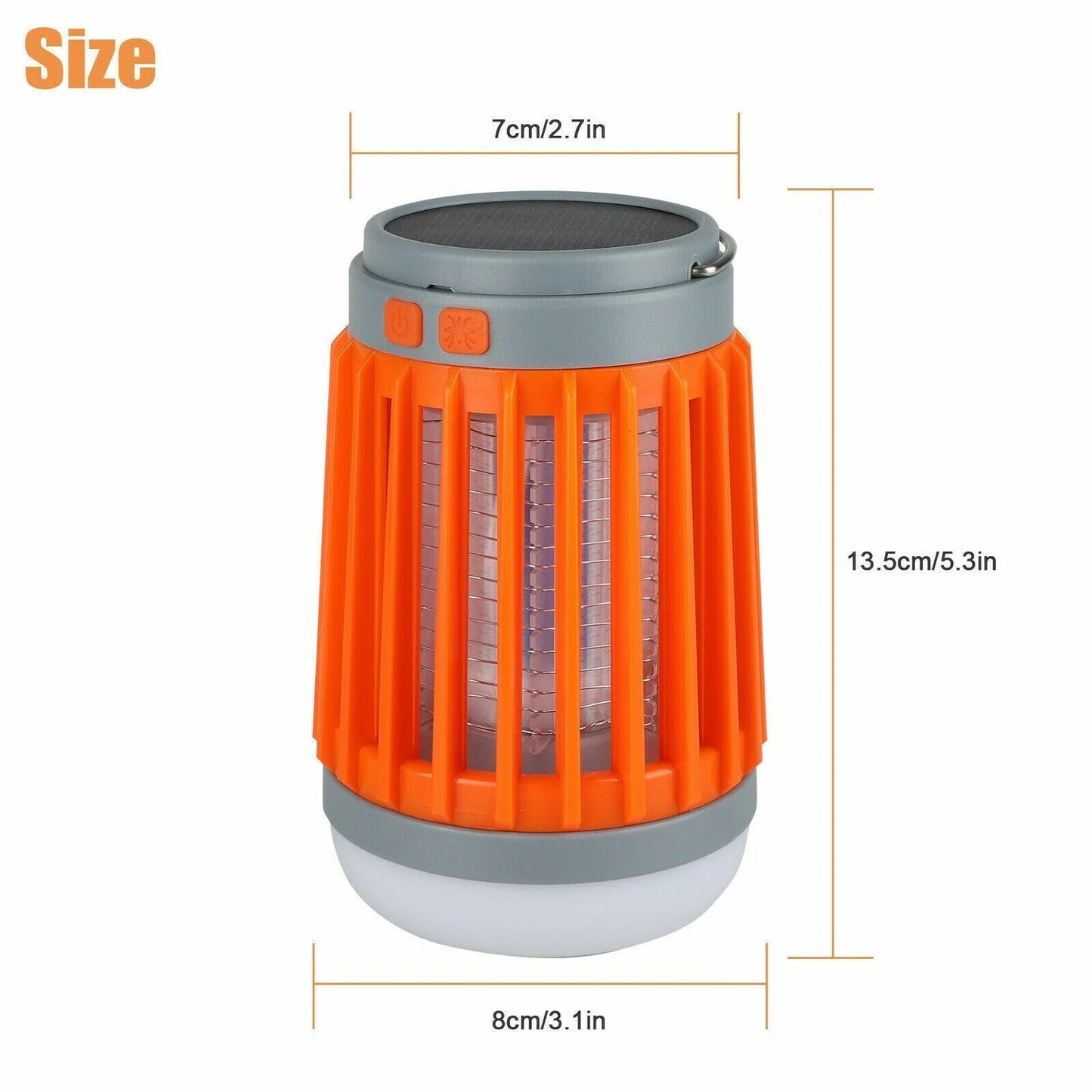 Solar-Powered USB Insect Zapper - Ultimate Mosquito and Bug Trap Lamp