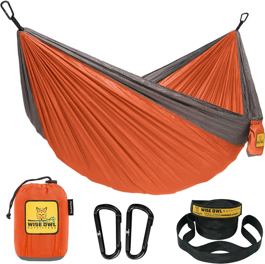 Ultimate Outdoor Hammock - Portable, Lightweight Parachute Nylon for Camping, Backpacking & Travel - Supports Up to 500 lbs!