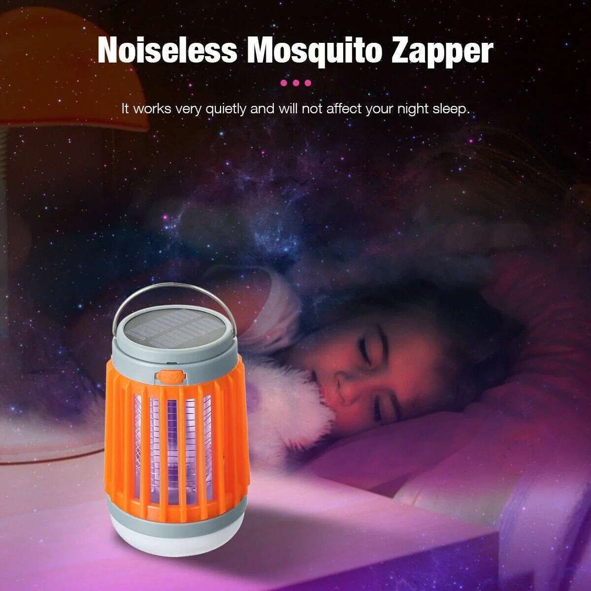 Solar-Powered USB Insect Zapper - Ultimate Mosquito and Bug Trap Lamp