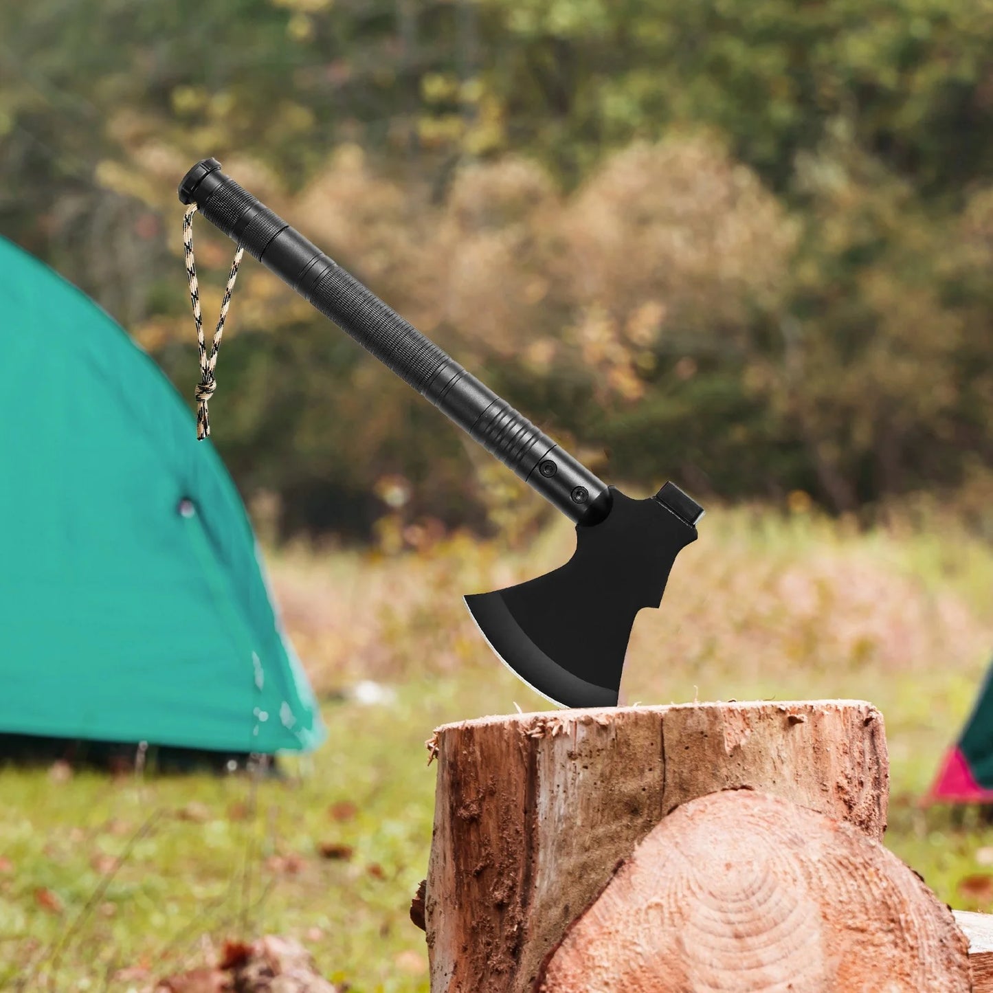 16-in-1 Folding Survival Shovel and Axe for Camping and Outdoor Use